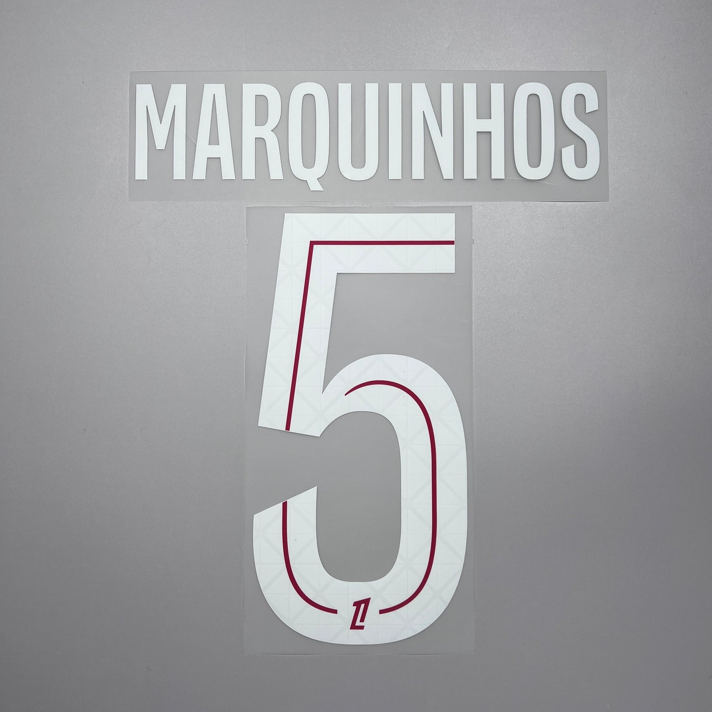 Official #5 Marquinhos 25/26 Paris Saint-Germain (PSG) Home Name & Number set League Font