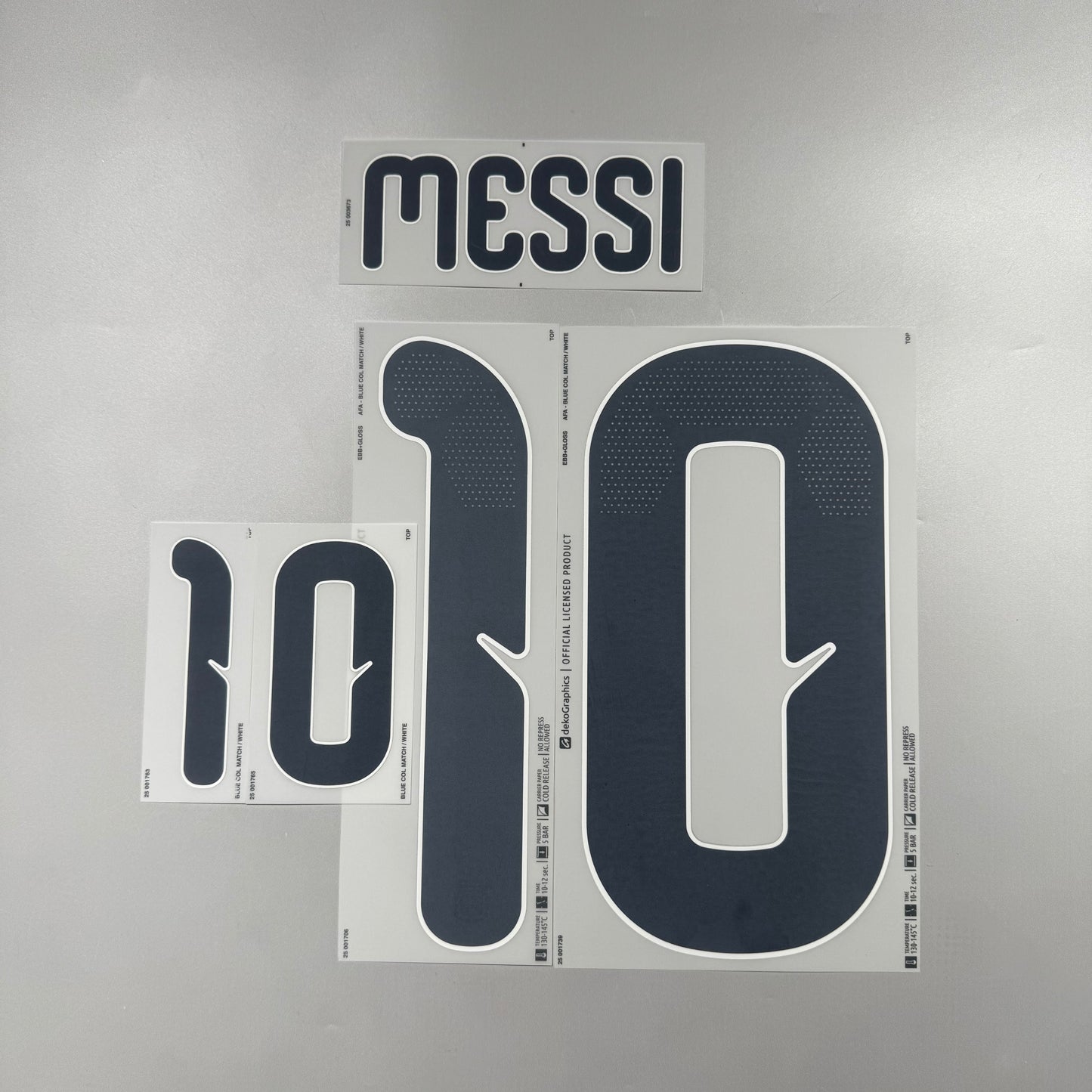 Official #10 Messi 2026 Argentina Home Name & Number set