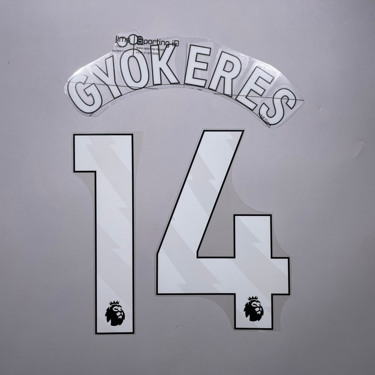 25/26 Arsenal Home Name & Number set English Premier League Font