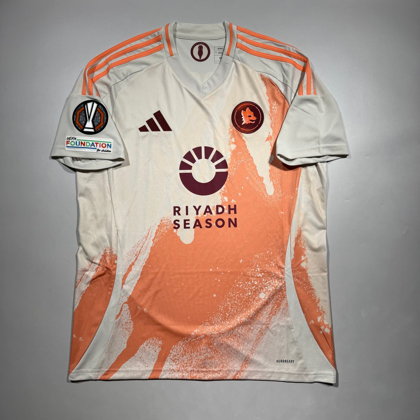 Official #21 Dybala 24/25 AS Roma Away Shirt Europa League Size L=JP:2XL