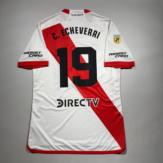 Official #19 C. Echeverri 24/25 River Plate Home Stadium Shirt Size M=JP:XL