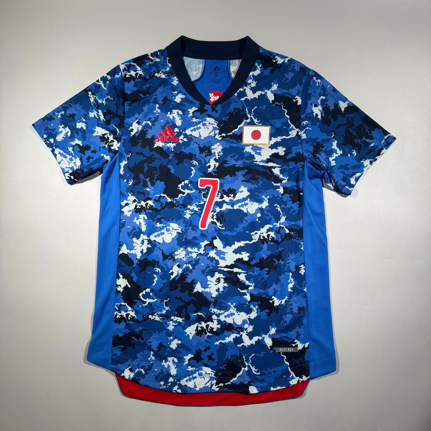 Official #7 Kubo 2020 Japan Home Authentic Shirt Size S/M=JP:L Tokyo Olympic