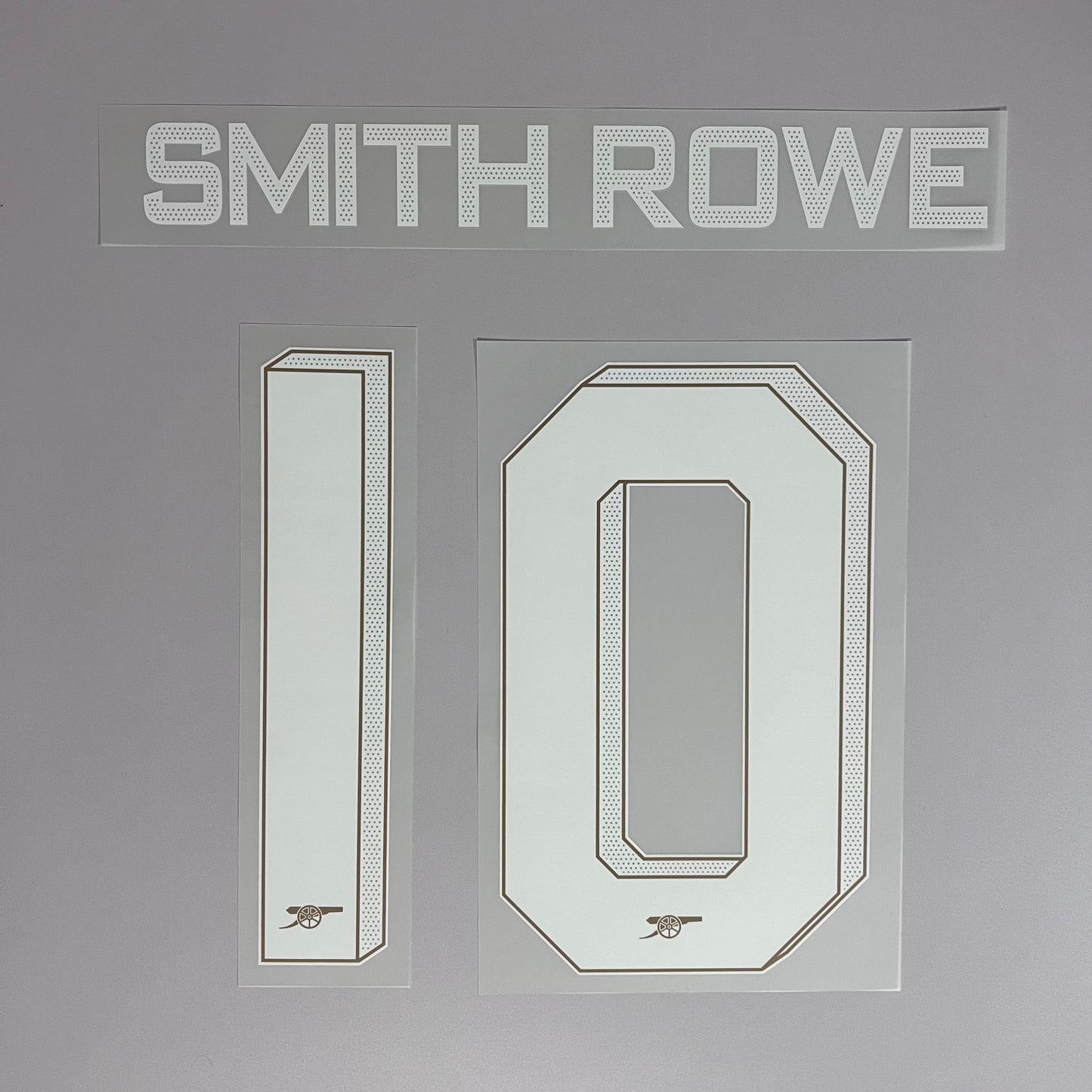 23-24 Arsenal Home Cup Font Name & Number Set