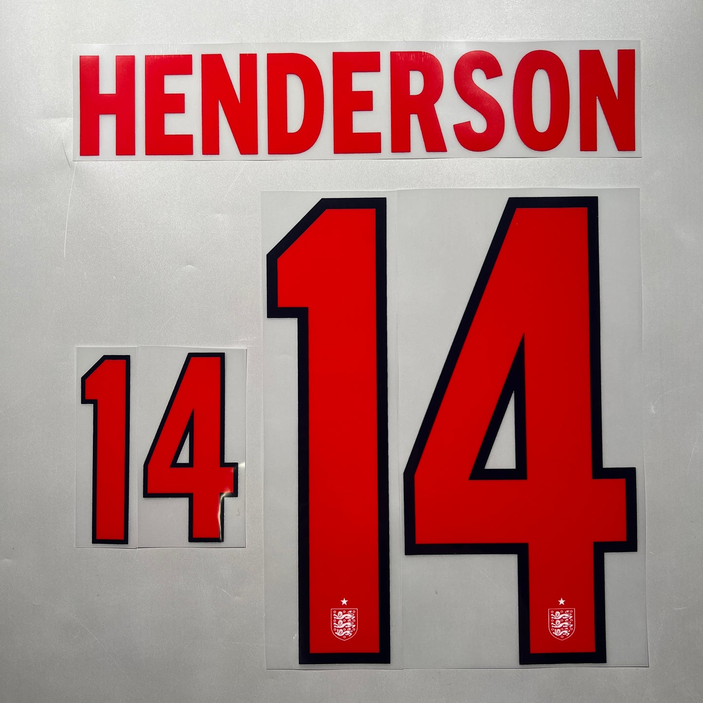 Official #14 henderson 2026 England Home Name & Number set