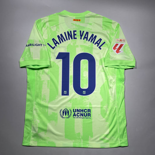 Official #10 Lamine Yamal 24/26 FC Barcelona 3rd Stadium Shirt
