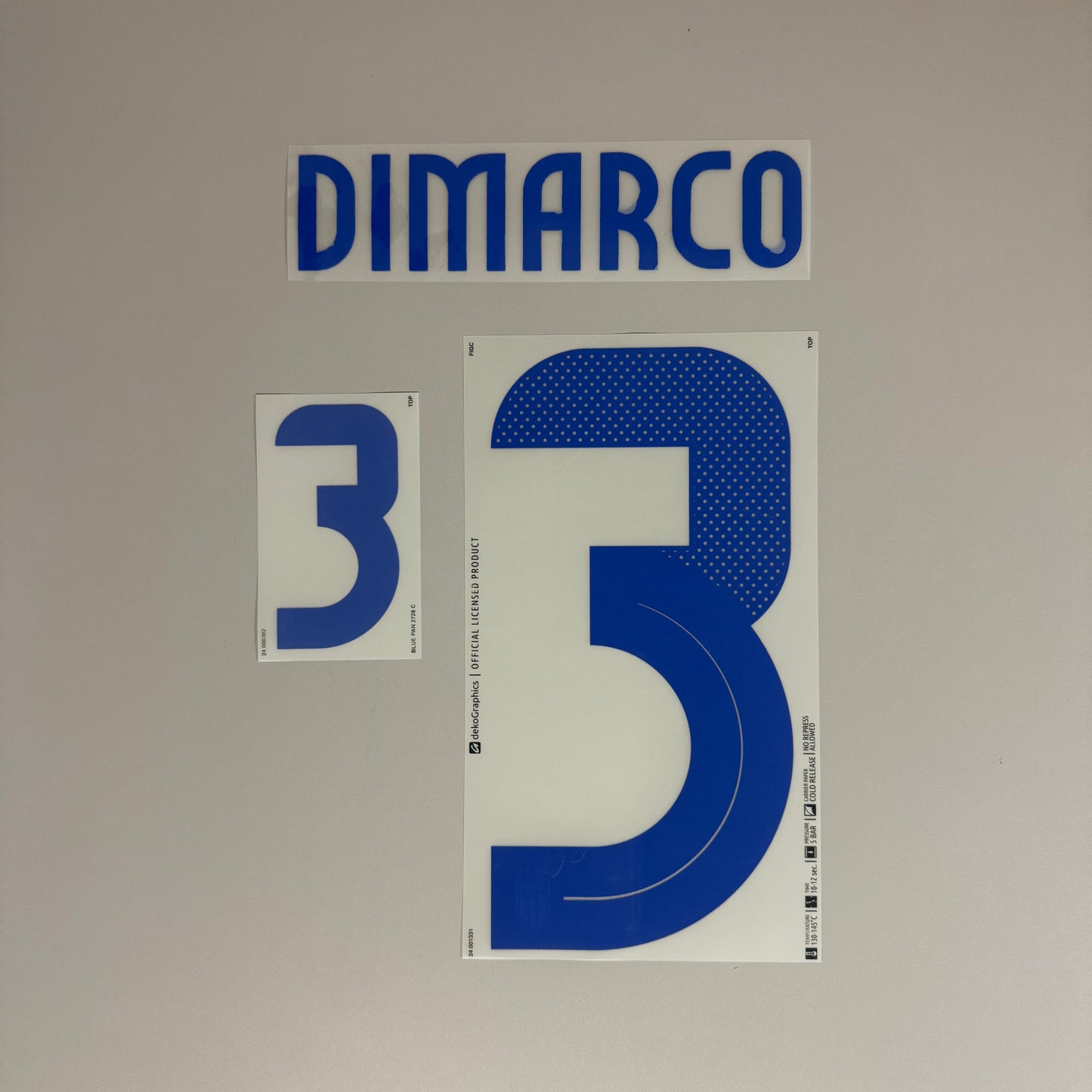 #3 Dimarco | 2024 Italy Away Name & Number Set