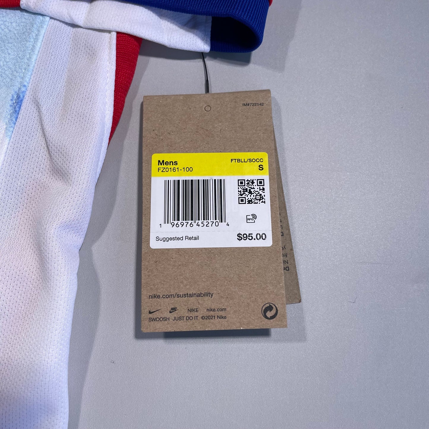 Official #9 Haaland 2024 Norway Away Stadium Shirt Size S