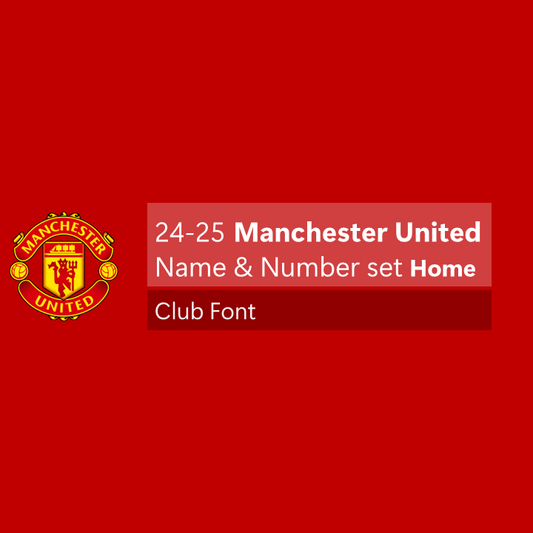 Manchester United 24-25 Home Cup Font
