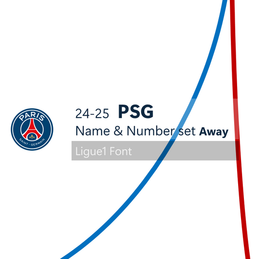 24-25 PSG Away Club Font