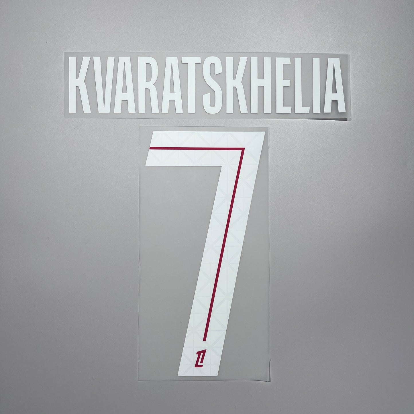 Official #7 Kvaratskhelia 25/26 Paris Saint-Germain (PSG) Home Name & Number set League Font