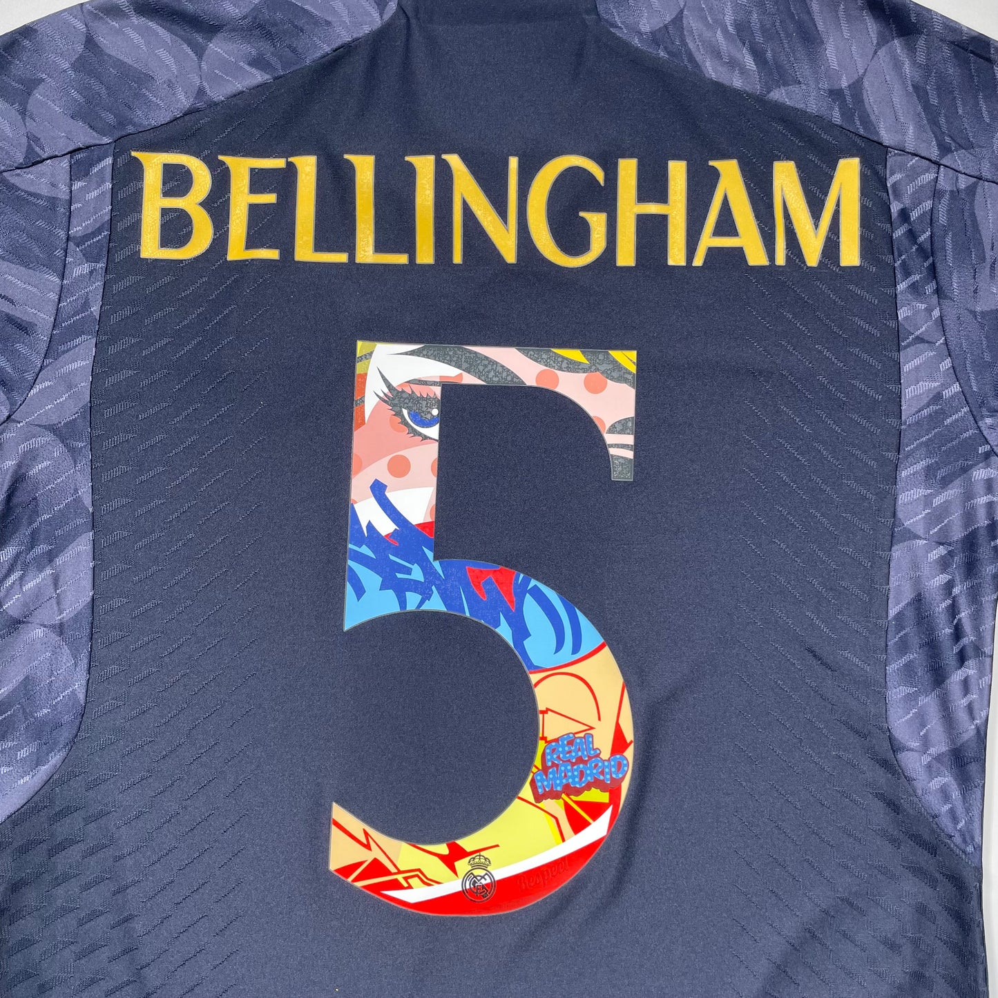 Official #5 Bellingham 23/24 Real Madrid Away Authentic Shirt Summer Tour Edition