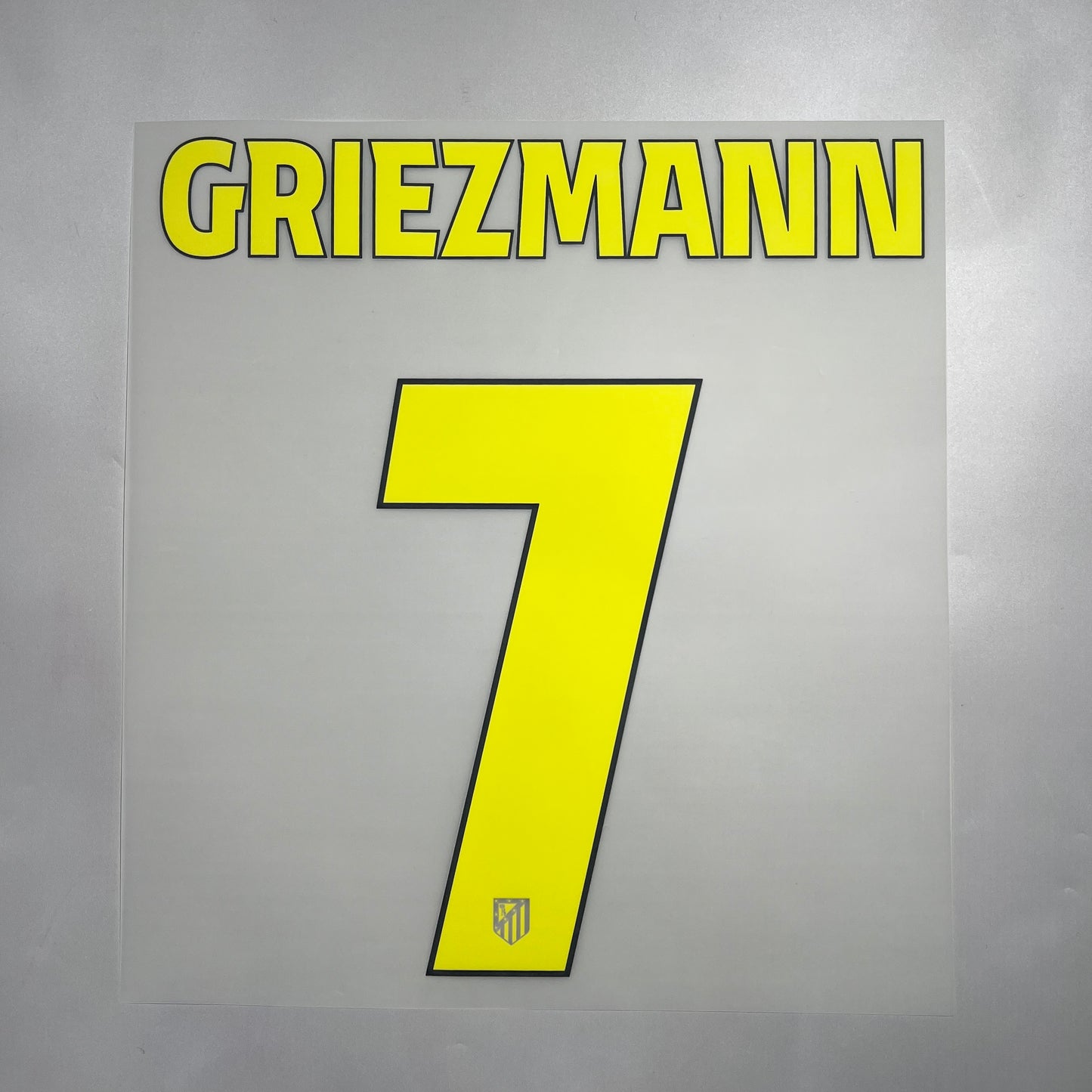 Official #7 Griezmann 25/26 Atletico Madrid Away Name & Number set Club Font