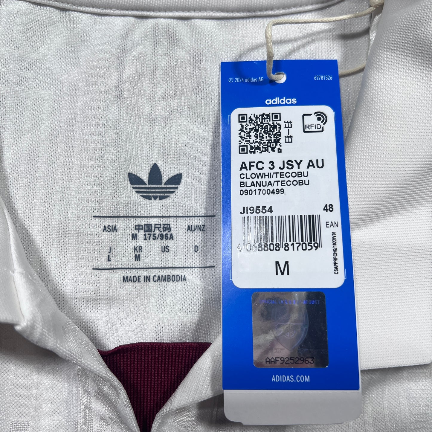 Official 25/26 Arsenal 3rd Authentic Shirt