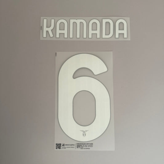 #6 KAMADA | S.S.Lazio  50th Anniversary Name & Number set with Sponsor
