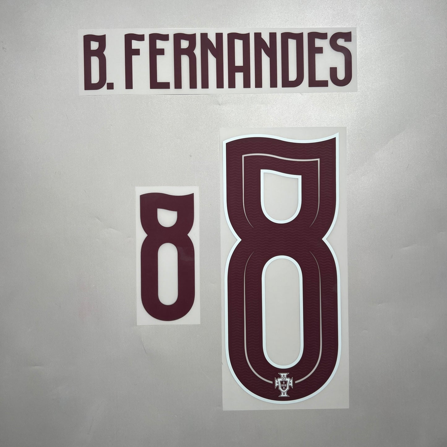Official #8 B.Fernandes 2026 Portugal Away Name & Number set