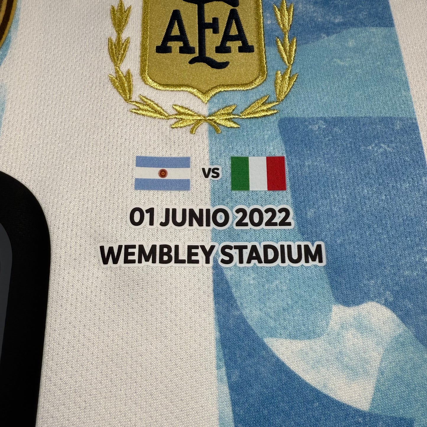 Official #10 Messi 2021 Argentina Home Stadium Shirt Finallisima Size S/M=JP:L