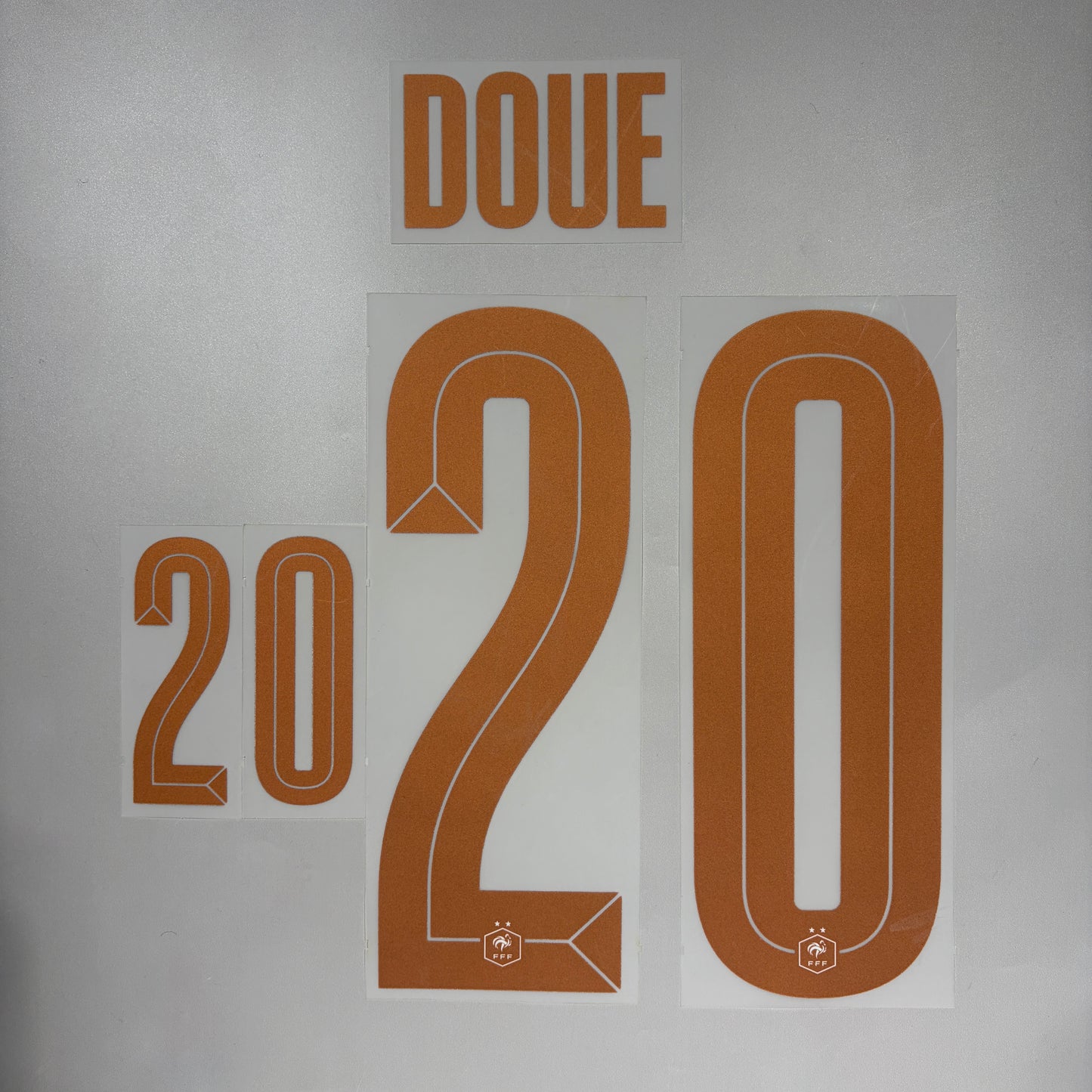 Official #20 Doue 2026 France Away Name & Number set