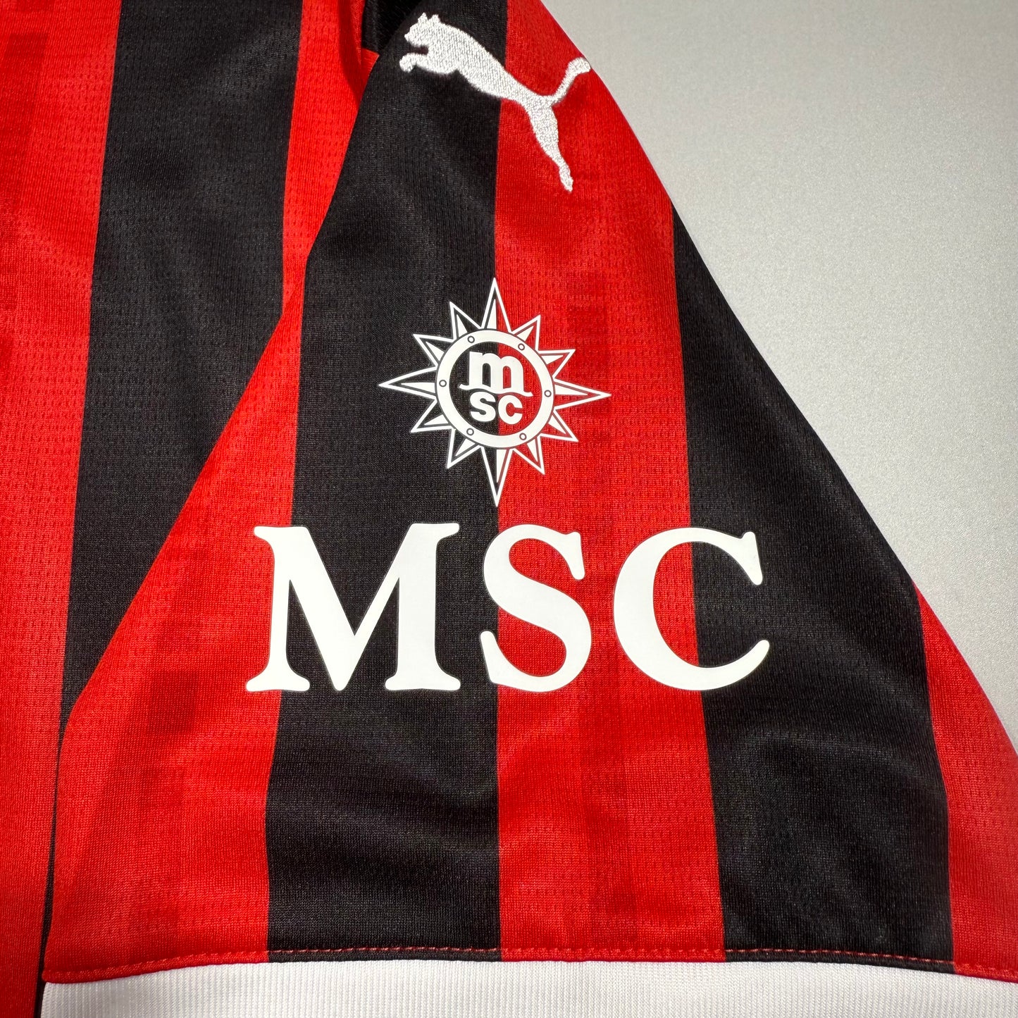 Official #11 Pulisic 24/25 AC Milan Home Stadium Shirt Super Copa Final Size L