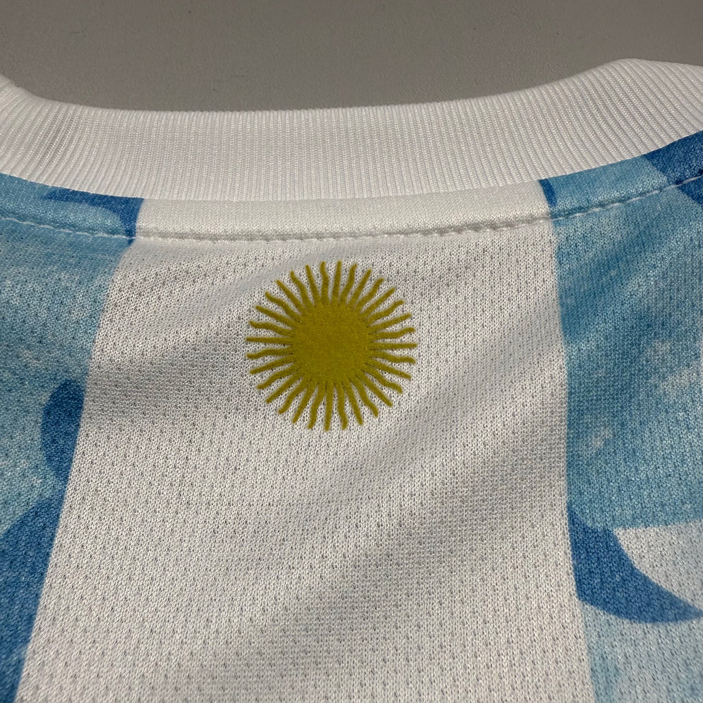 Official #10 Messi 2021 Argentina Home Stadium Shirt Finallisima Size S/M=JP:L