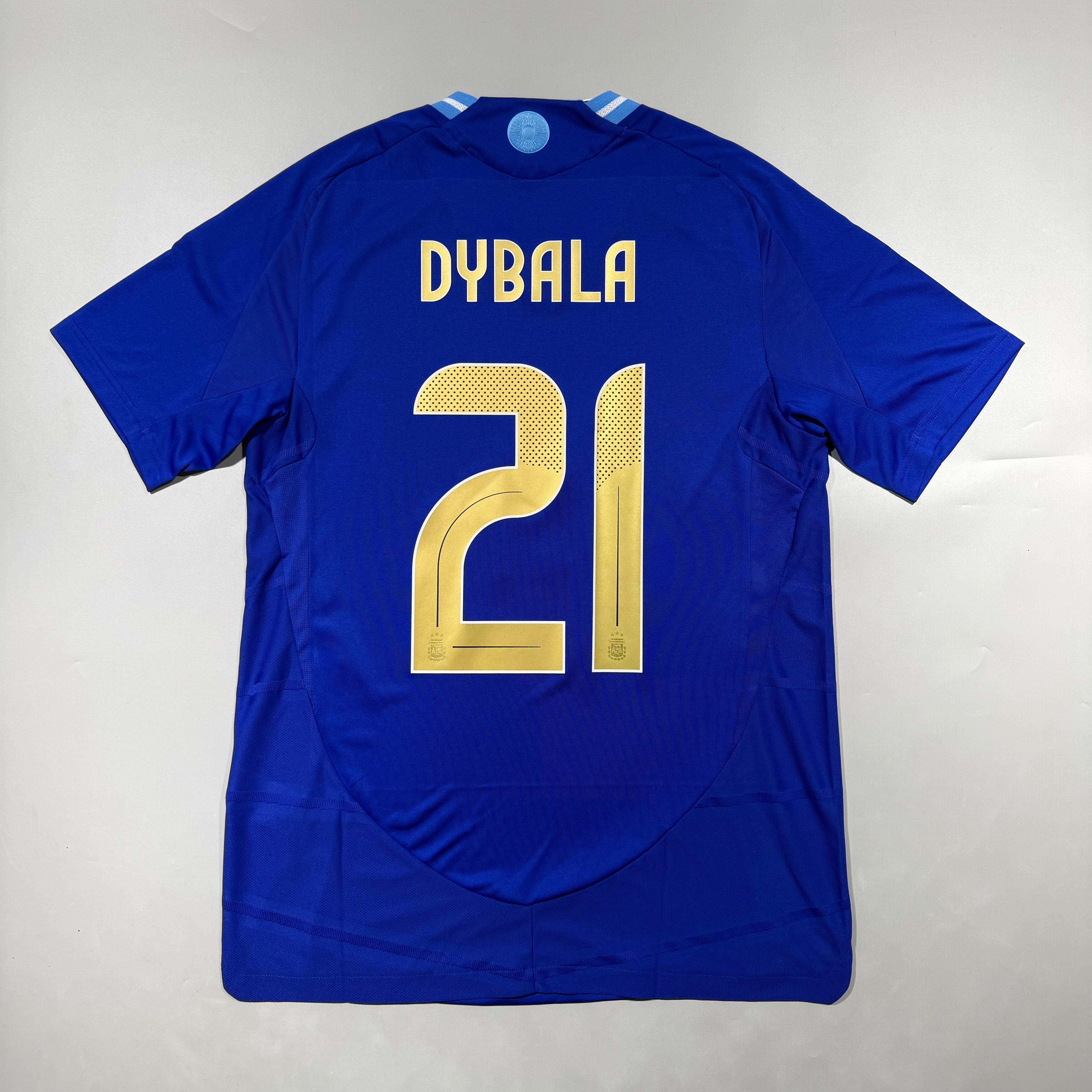 アルゼンチン代表 DYBALA 21 ホームシャツ Official #21 Dybala 2024 Argentina Away Authentic Shirt Size M=JP