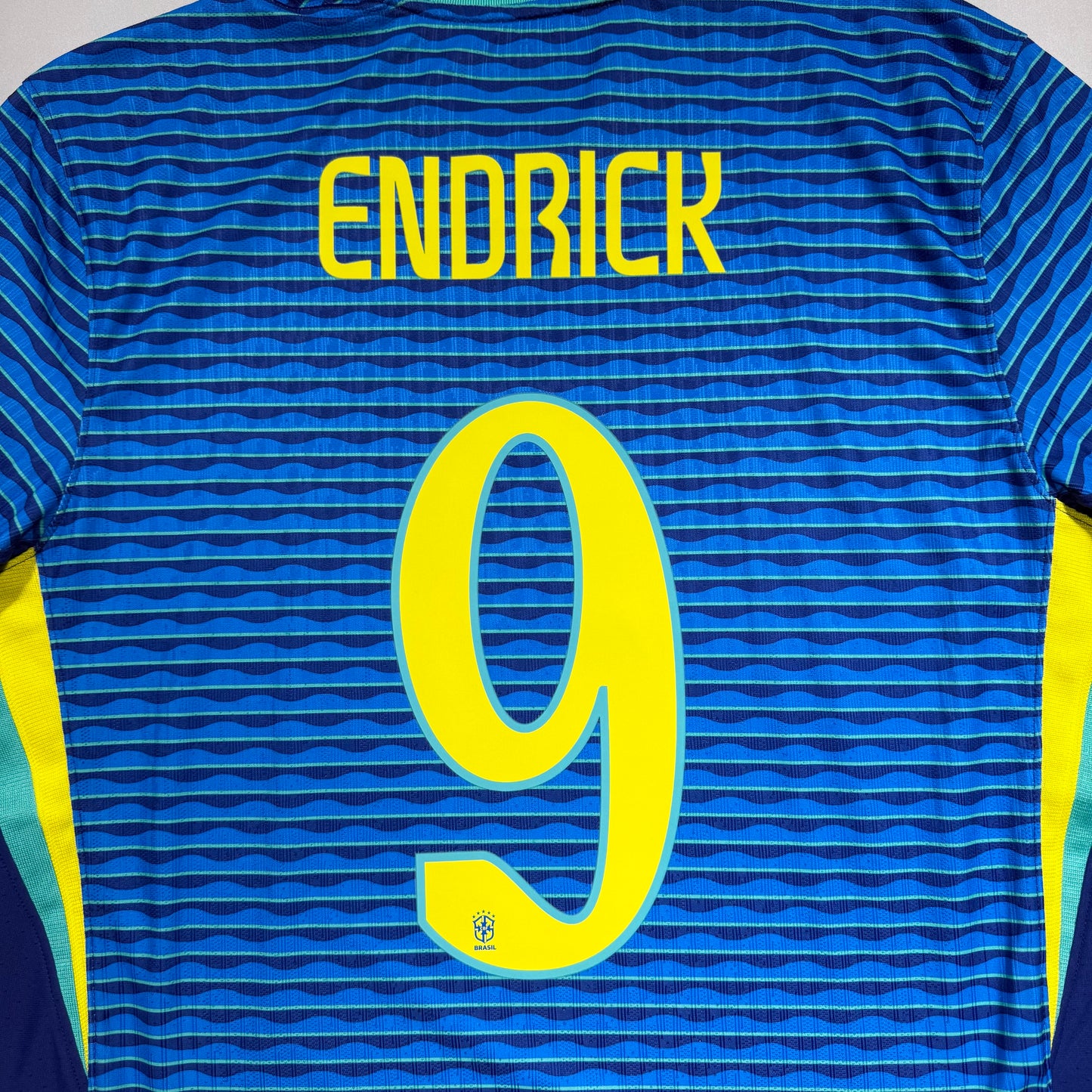 Official #9 Endrick 2024 Brazil Away Authentic Shirt Size M