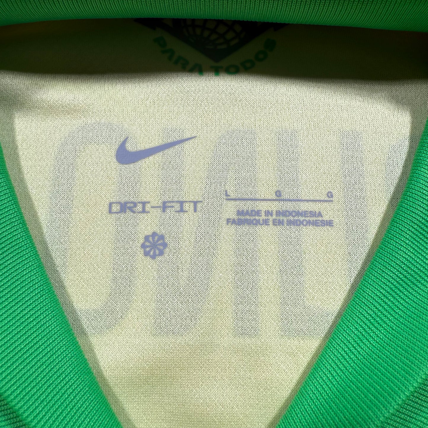 Official #5 Bruno G. 2024 Brazil Home Stadium Shirt Copa America Size L
