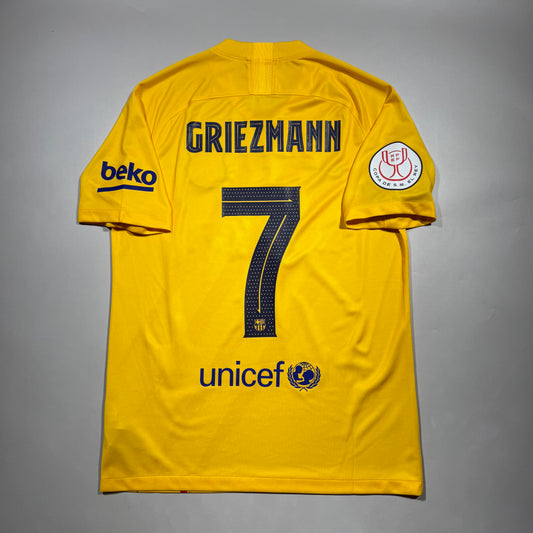 Official #7 Griezmann 21/22 FC Barcelona 4th Stadium Shirt Copa Del Rey Final Size M