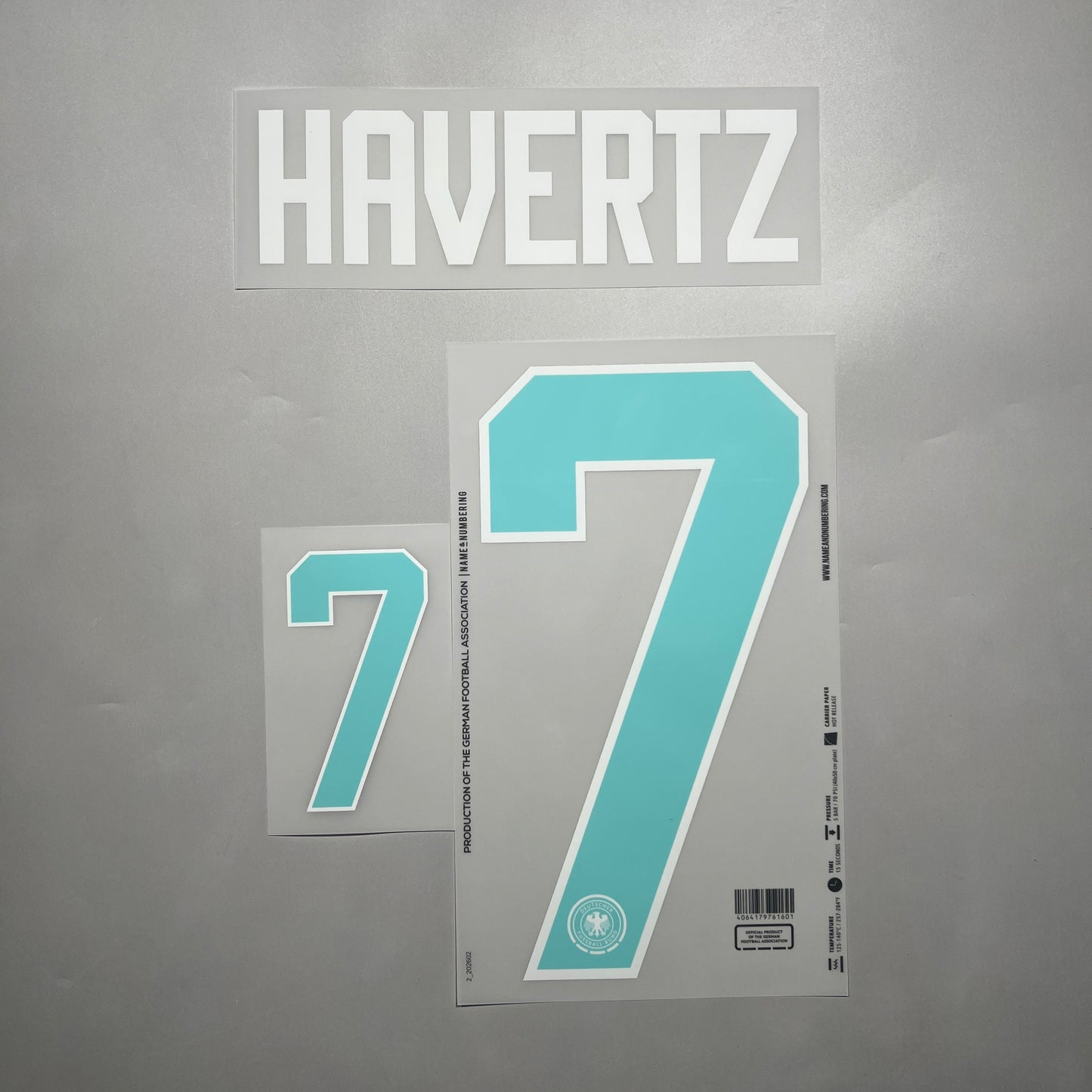 Official #7 Havertz 2026 Germany Away Name & Number set