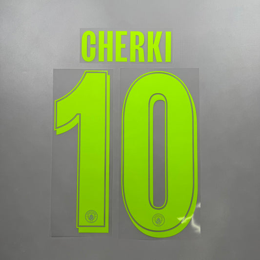 Official #10 Cherki 25/26 Manchester City 3rd Name and Number set Club Font