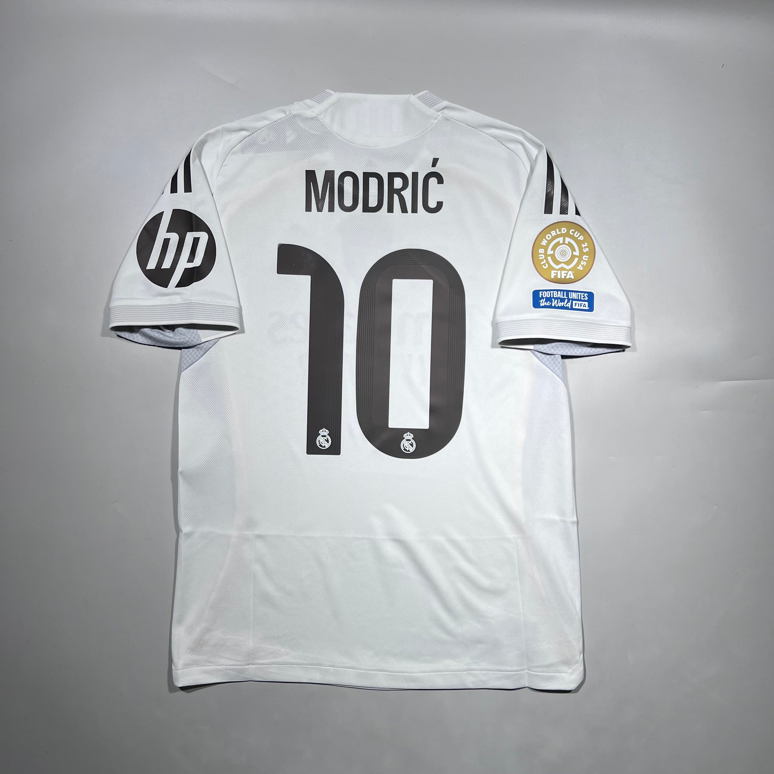 Official #10 Modric 25/26 Real Madrid Home Authentic Shirt Club