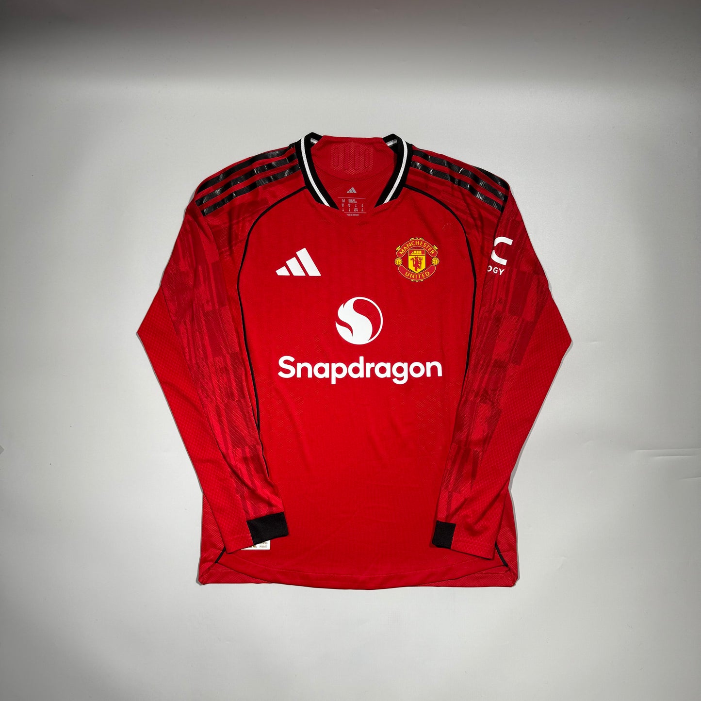 25/26 Manchester United Home Authentic Shirts Long Sleeve EU ver.