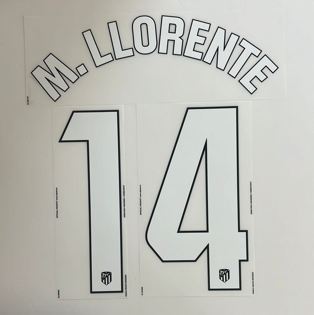M.LLORNNTE 23-24 Atletico Madrid Home/Away