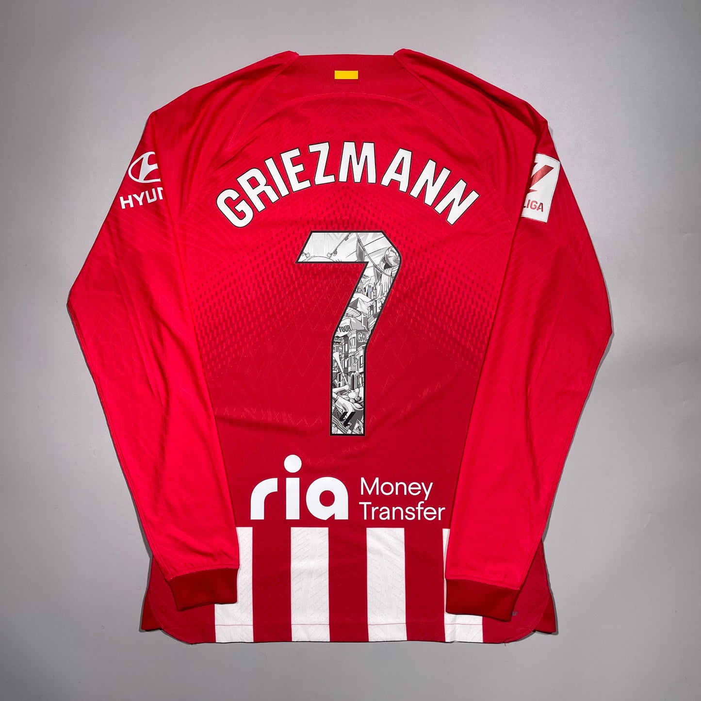 #7 Griezmann 23/24 Atletico Madrid Home Kitroom Player Issue 2023 La Liga Summer Tour ver.