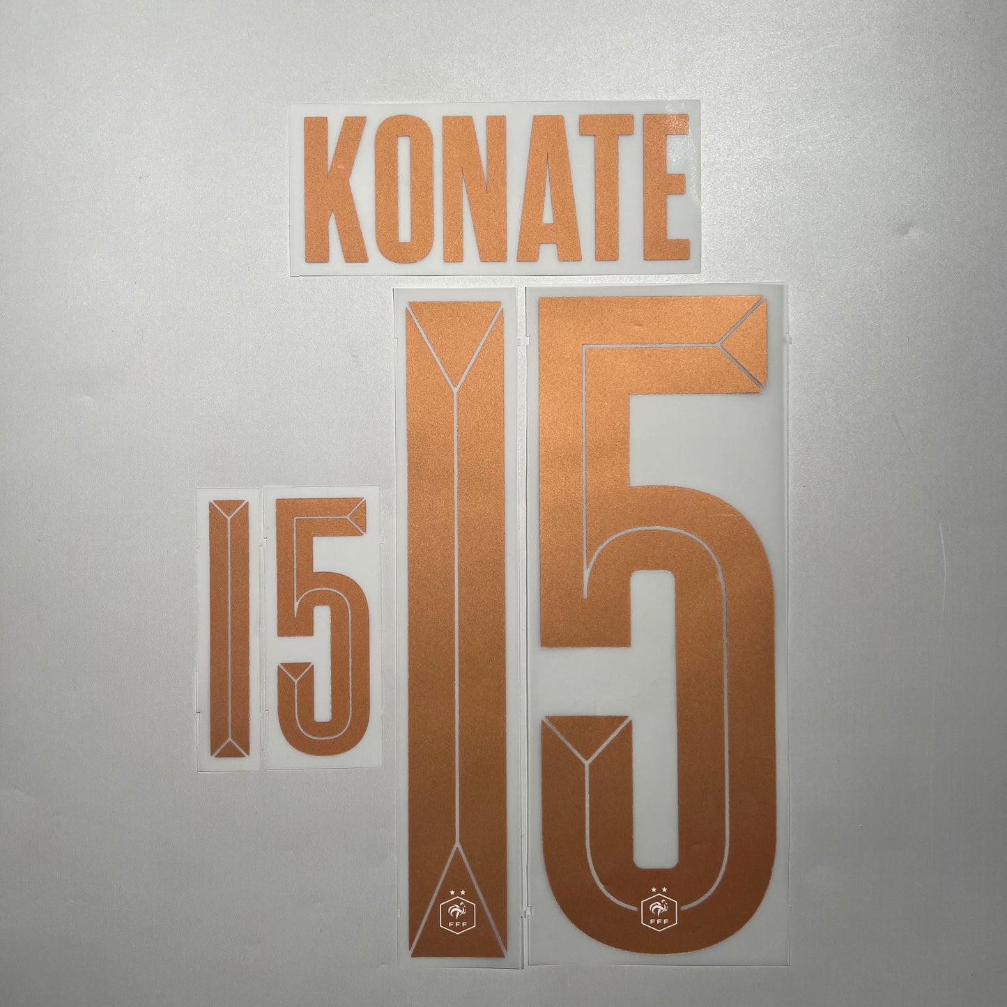 Official #15 Konate 2026 France Away Name & Number set