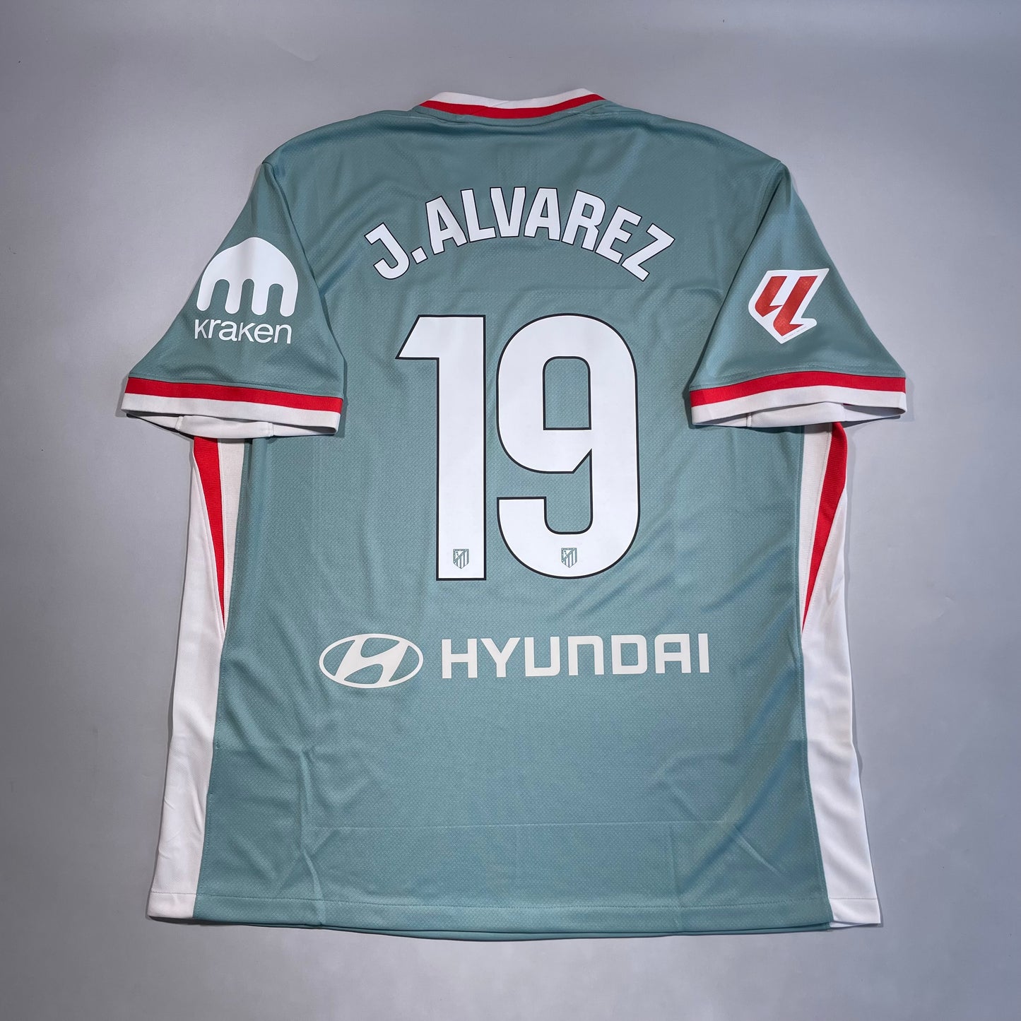 Official #19 J. Alvarez 24/25 Atletico Madrid Away Stadium Shirt Size XL