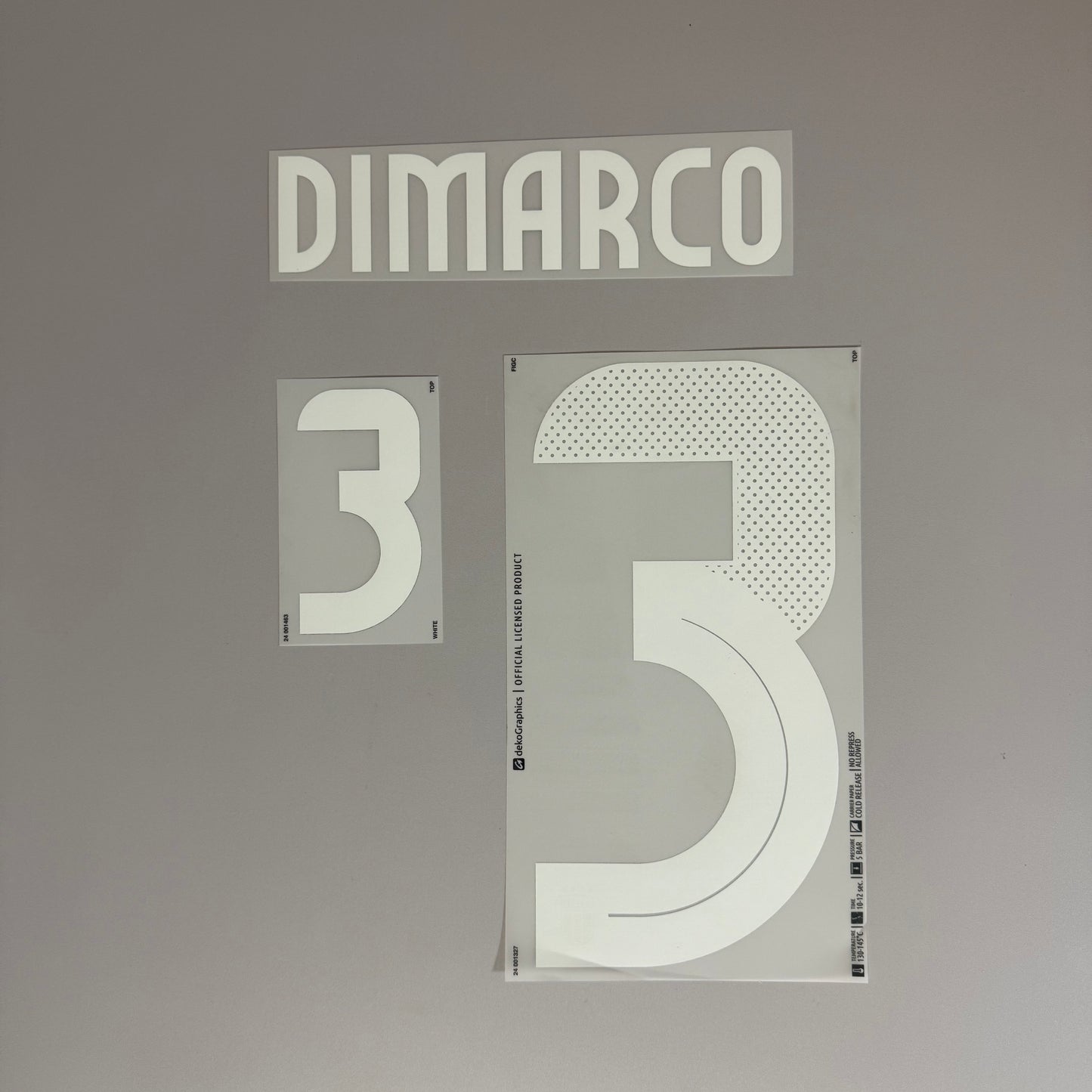 #3 Dimarco | 2024 Home Name & Number Set