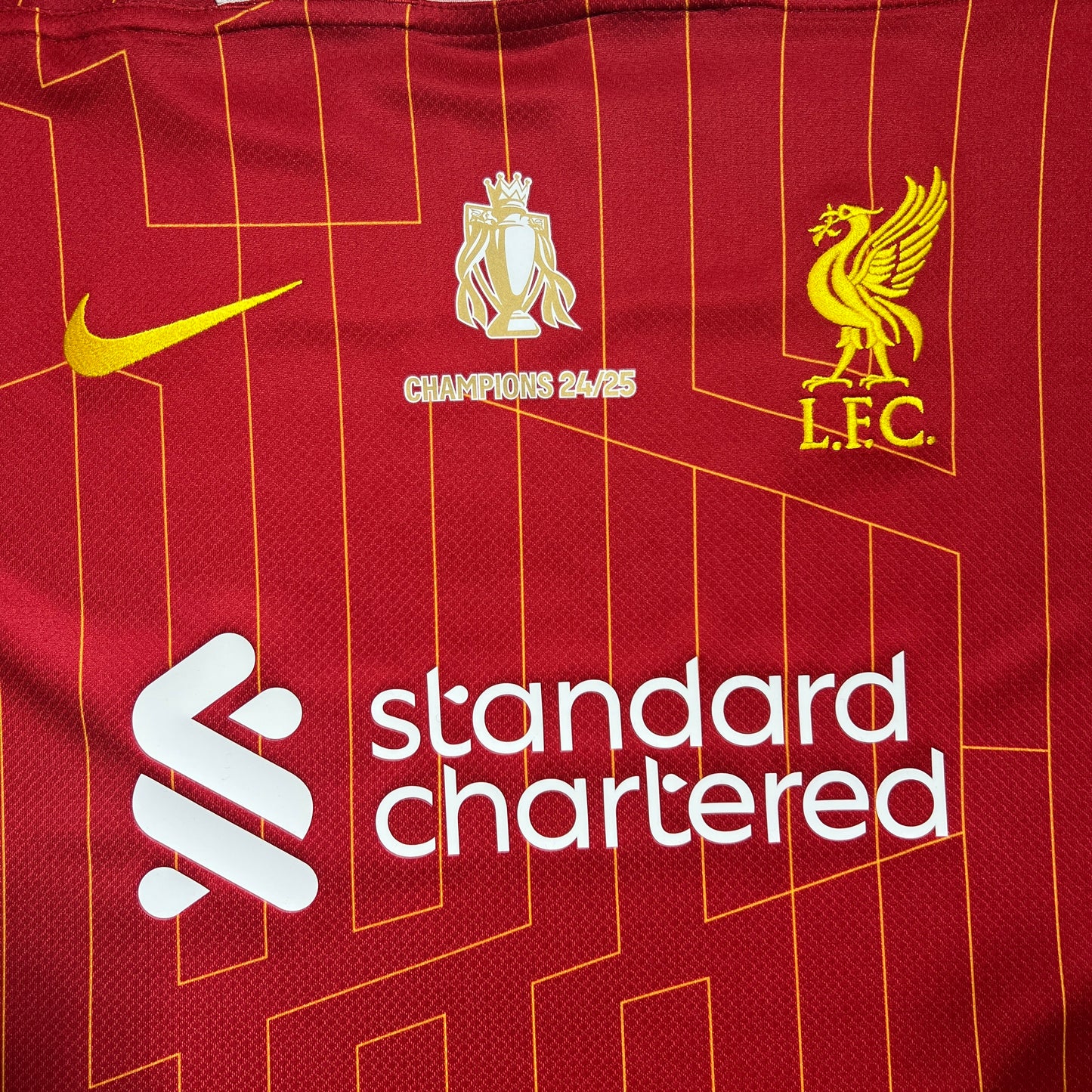 Official #11 M.Salah 24/25 Liverpool Home Stadium Shirt Premier Lague Champion