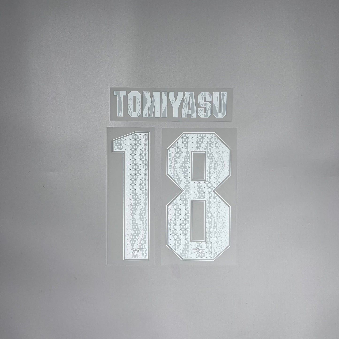 #18 Tomiyasu | 24-25 Arsenal Away Name & Number set