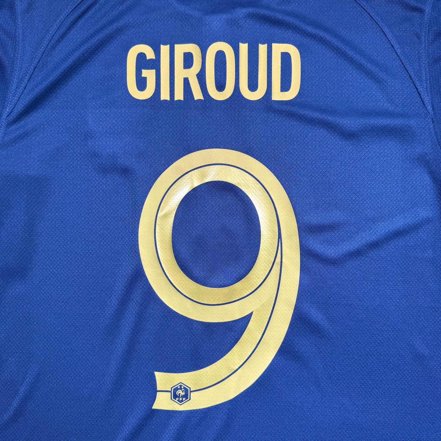 Official #9 Giroud 2022 France Home Stadium Shirt Qatar World Cup Size M