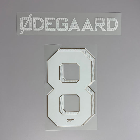 23-24 Arsenal Home Cup Font Name & Number Set
