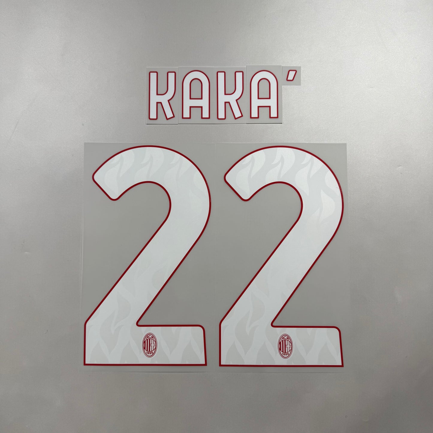 Official #22 Kaka 25/26 AC Milan Home Name and Number set