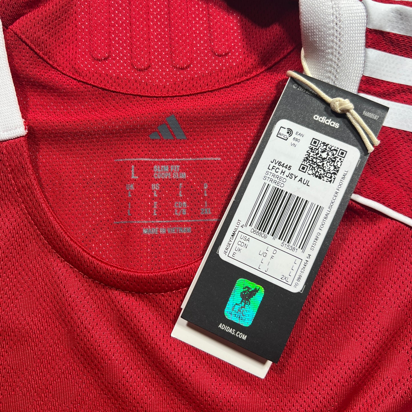 Official #8 Szoboszlai 25/26 Liverpool Home Stadium Shirt Champions League Size L(JP:2XL)