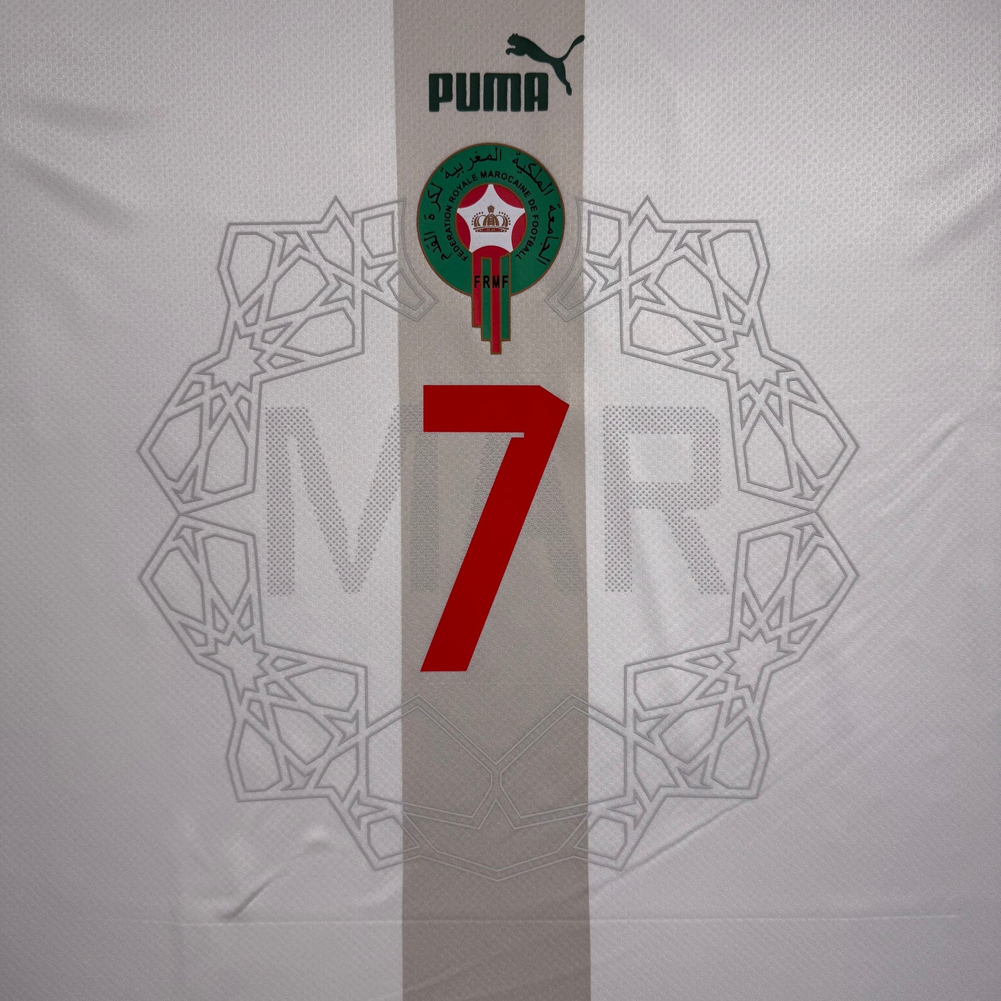 Official #7 Ziyech 2022 Morocco Away Stadium Shirt Size L