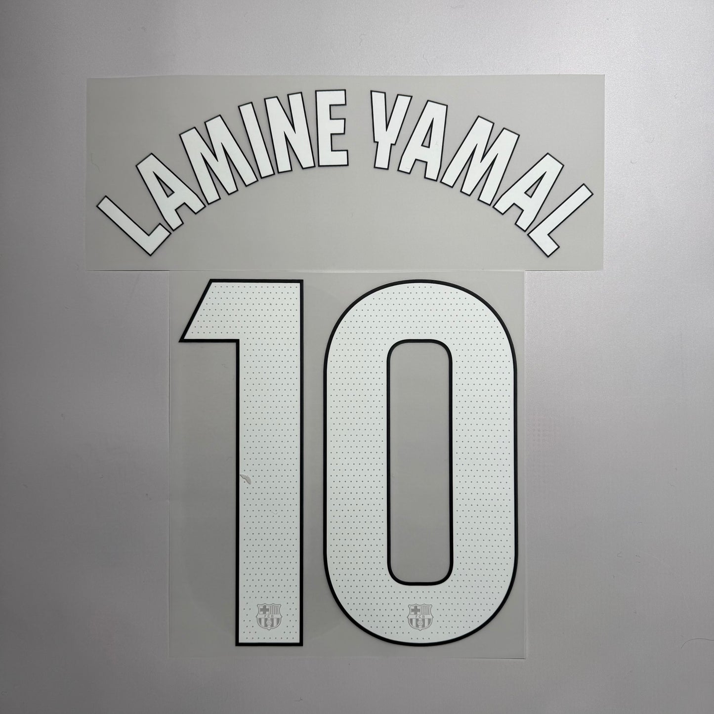 #10 Lamine Yamal 25/26 Barcelona 3rd Name & Number set La Liga Font