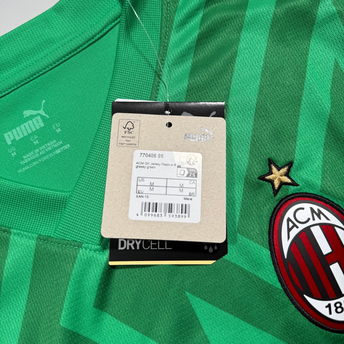 Official #9 Giroud 23/24 AC Milan Goal Keeper shirt Size M