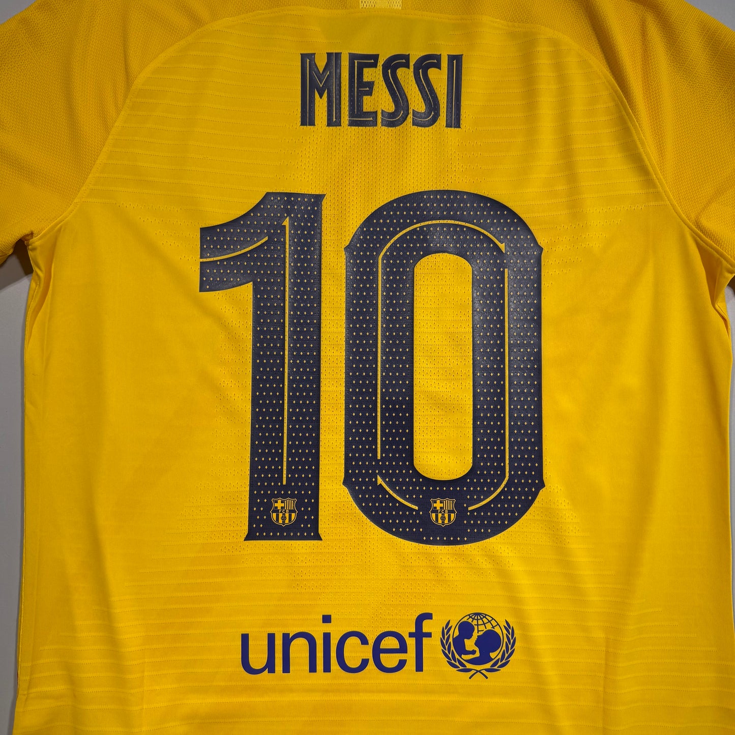 Official #10 Messi 20/21 FC Barcelona 4th Authentic Shirt Copa Del Rey Final Size L