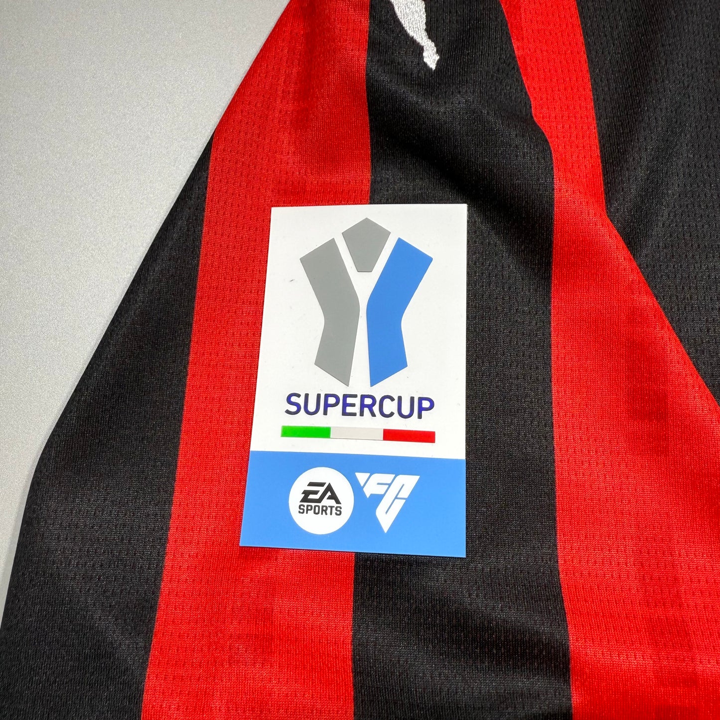 Official #11 Pulisic 24/25 AC Milan Home Stadium Shirt Super Copa Final Size L