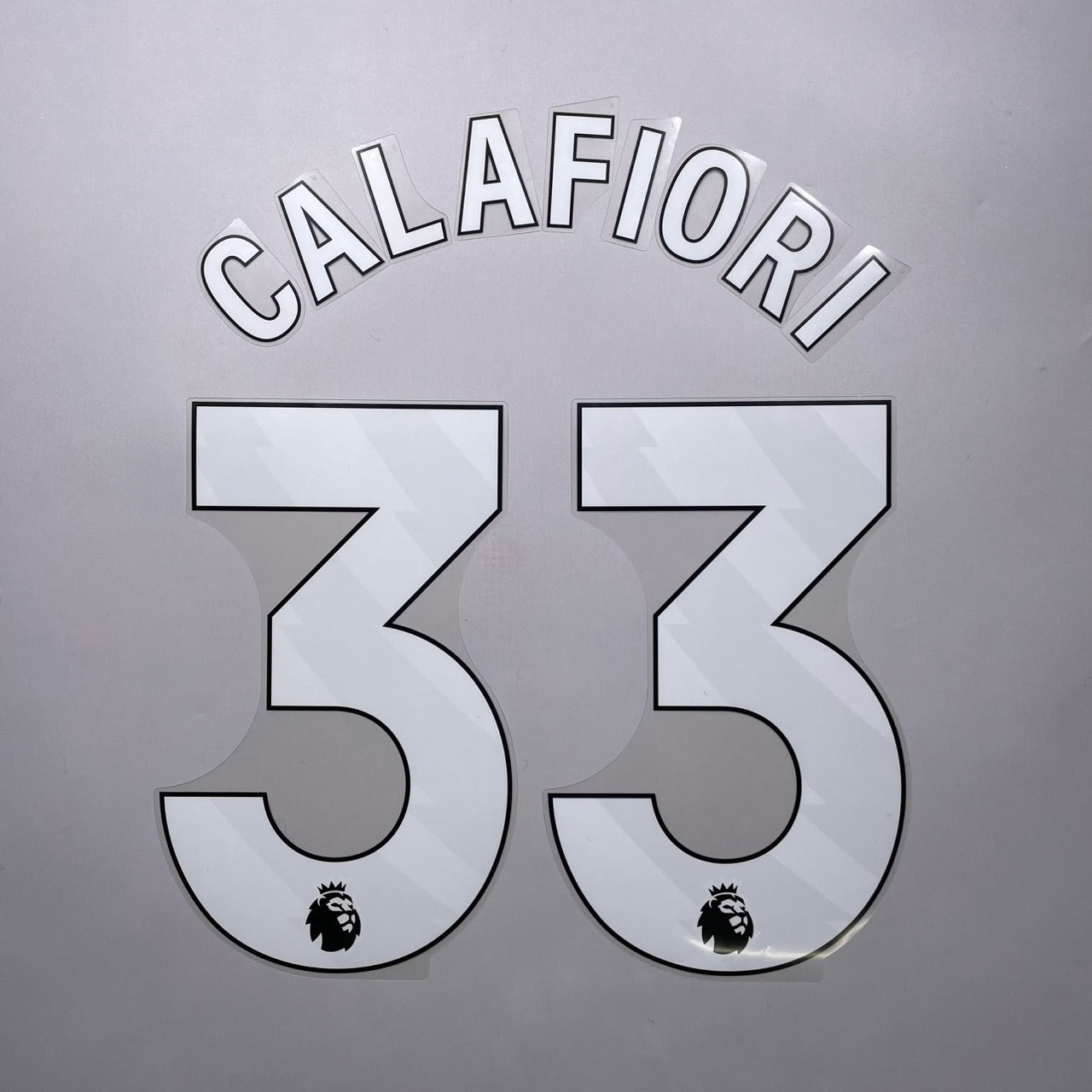 25/26 Arsenal Home Name & Number set English Premier League Font