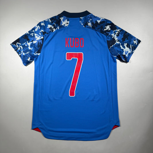 Official #7 Kubo 2020 Japan Home Authentic Shirt Size S/M=JP:L Tokyo Olympic