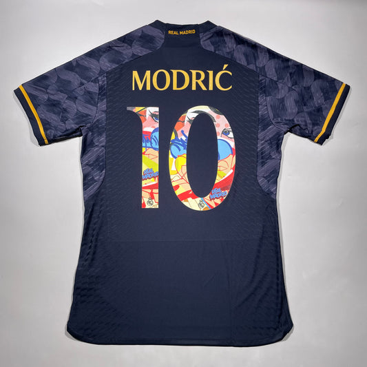 Official #10 Modric 23/24 Real Madrid Away Authentic Shirt Summer Tour Edition